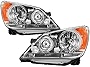 Carpart4u - Crystal Headlight Headlamp for Honda Odyssey 2008-2010 [ Halogen Model ]