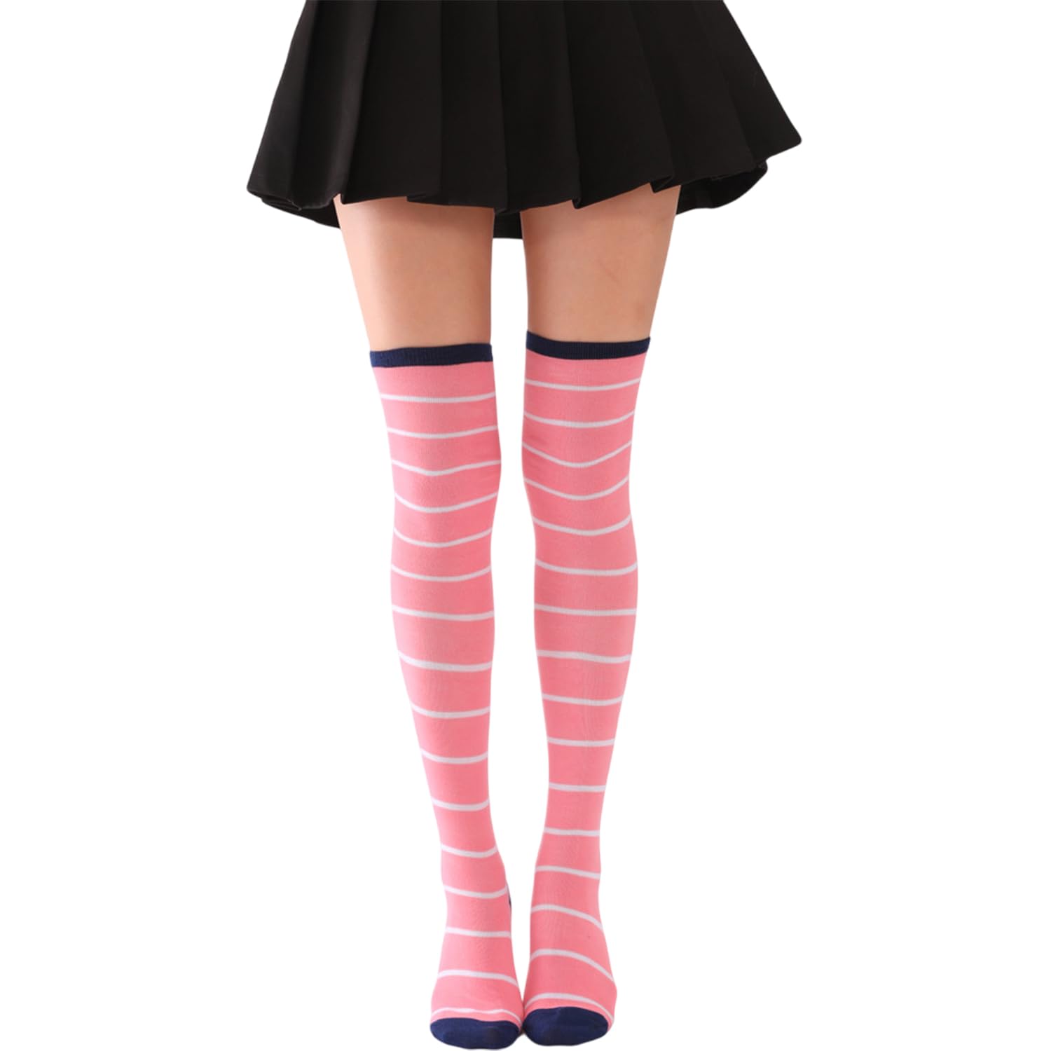 Knee Socks for Womenand Girls Premium Cotton Blend, Breathable Long Knee High Stockings, Ultimate Comfort and Style, Ideal for Daily Use- Pack of 1 (Free Size)-image-43