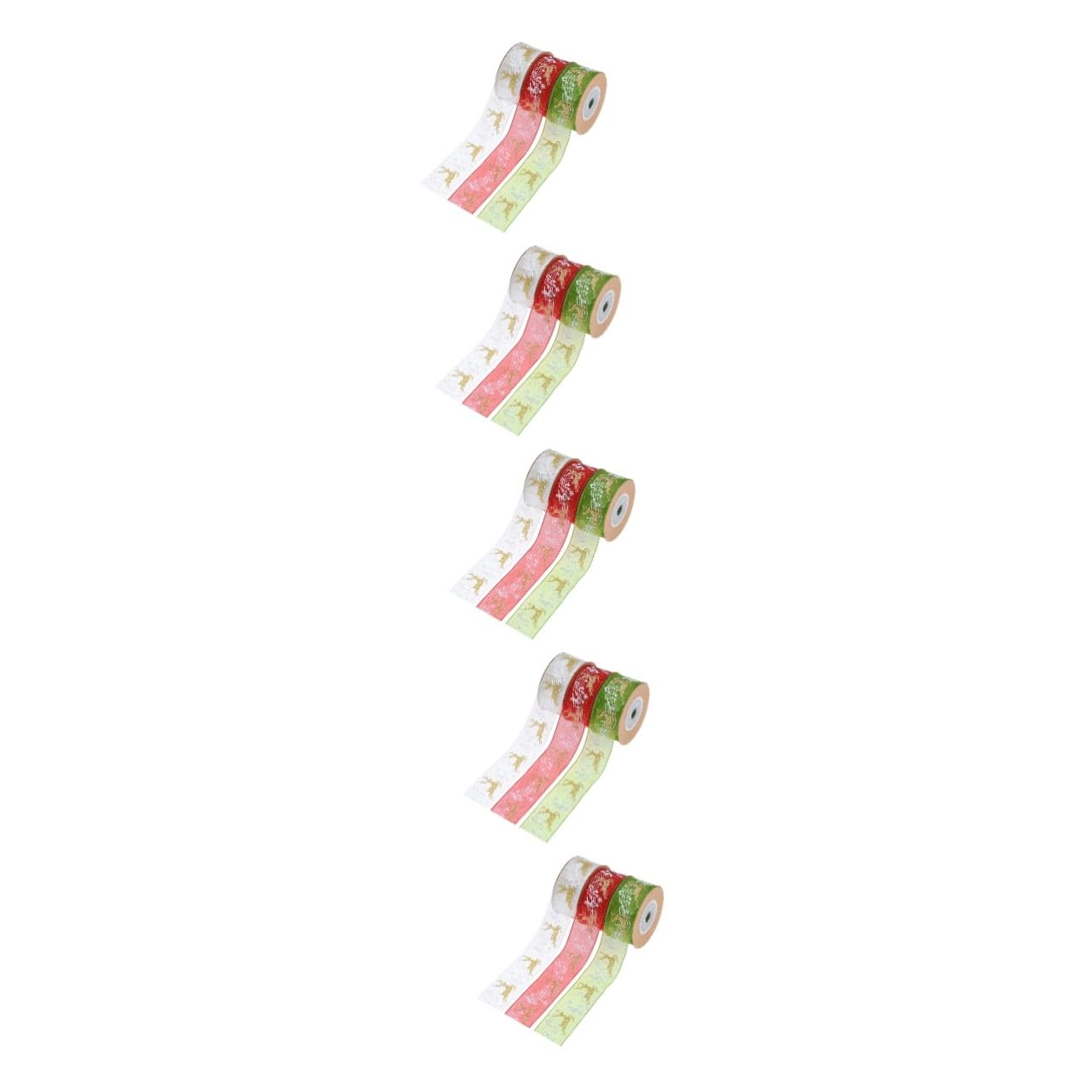 STOBOK 15stücke Teiliges Weihnachtsband Mit Noten Und Elchmuster Dekorative Ribbons Für Und Bastelarbeiten Pro Für Festliche Dekorationen