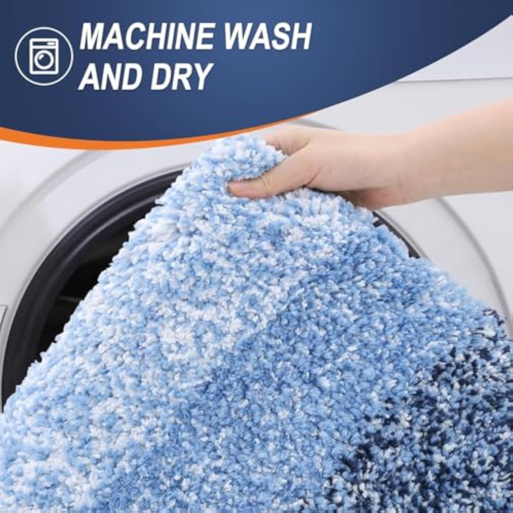 Ultra Soft Anti-Slip Microfiber Bath Mat, Quick Dry