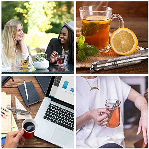 Tea Strainer with Gift Box, Tea Infuser for Loose Tea - 2 Pack Stainless Steel Tea Diffuser, Long-handle Tea infusers for Tea, Coffee, Seasonings, Spices, Gifts for Mother Father - Image 4