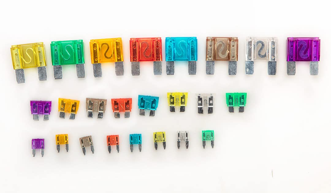 Kit De Fusibles NEO TOOLS Pour Voiture - 10 Fusibles De 5 à 30 A, Boîtier Polycarbonate 11 Mm