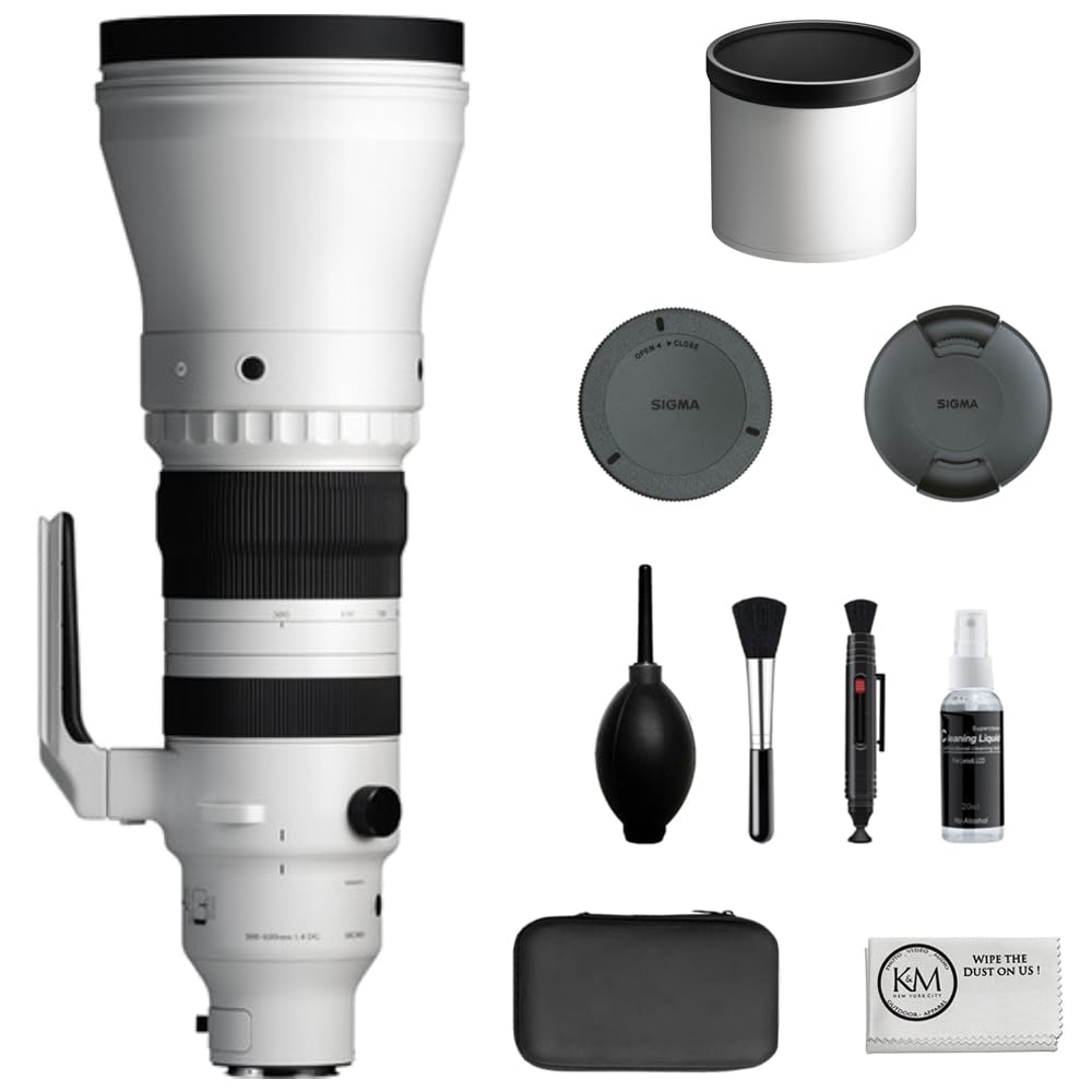 Sigma 300-600mm f/4 DG OS Sports Lens Compatible with Sony E Mount (Full Frame) Bundle with Cleaning Kit + Cleaning Cloth (5 Items)