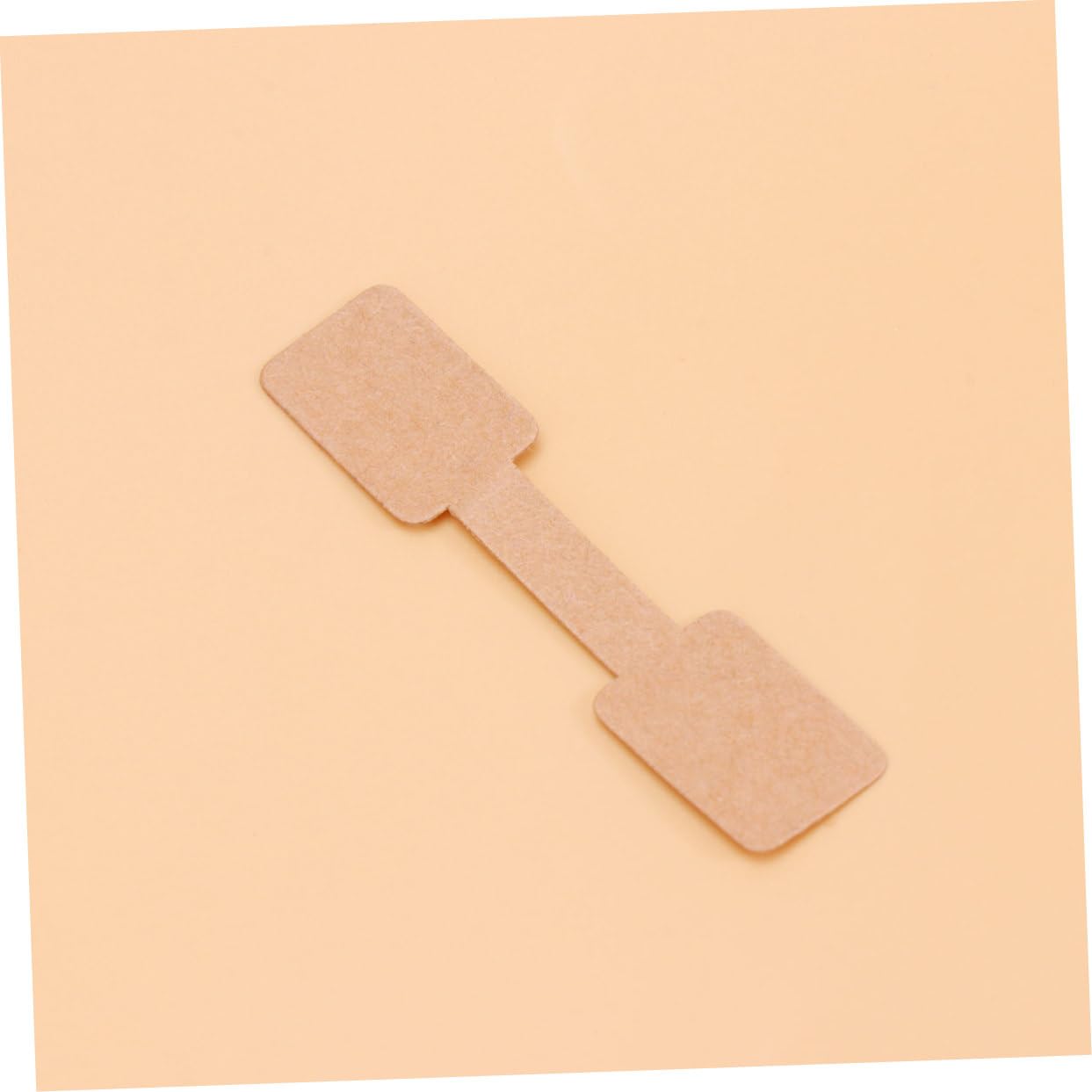 Lowats 400 Etichette Prezzi Autoadesive In Carta Kraft &ndash; 6x1,2 Cm, Rettangolari, Marroni, Per Negozio E Casa