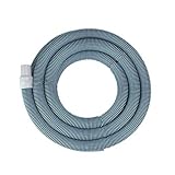Blue Spiral Wound Vacuum Swimming Pool Hose with Swivel Cuff 18' x 1.25'