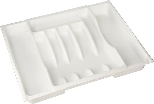 Miniatura 3 de Rubbermaid Bandeja ajustable para cubiertos, color blanco