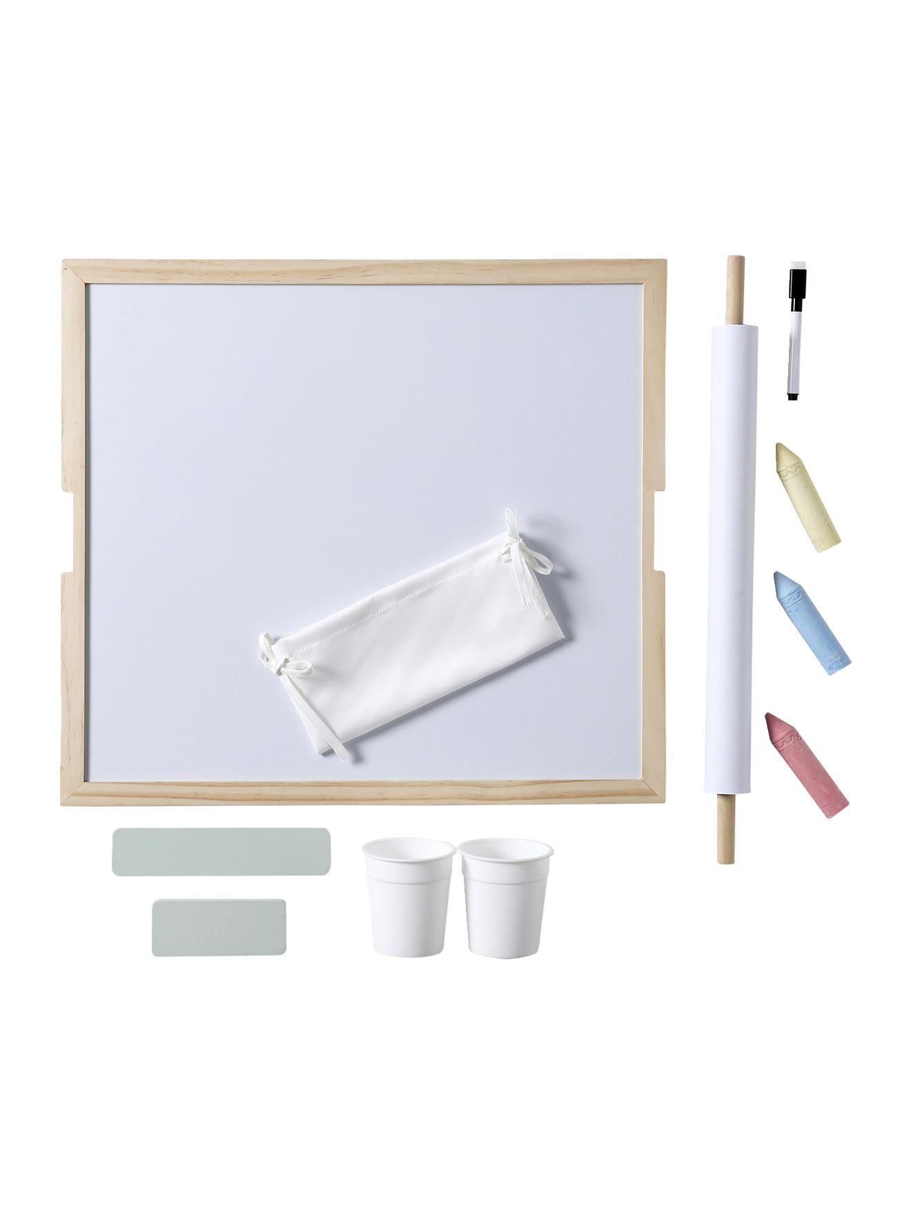 VERTBAUDET Jouet Enfant Tableau 5 En 1 En Bois FSC blanc TU