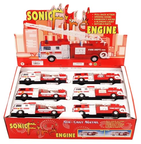 Modelo de camión de bomberos Sonic Rescue escala 7"