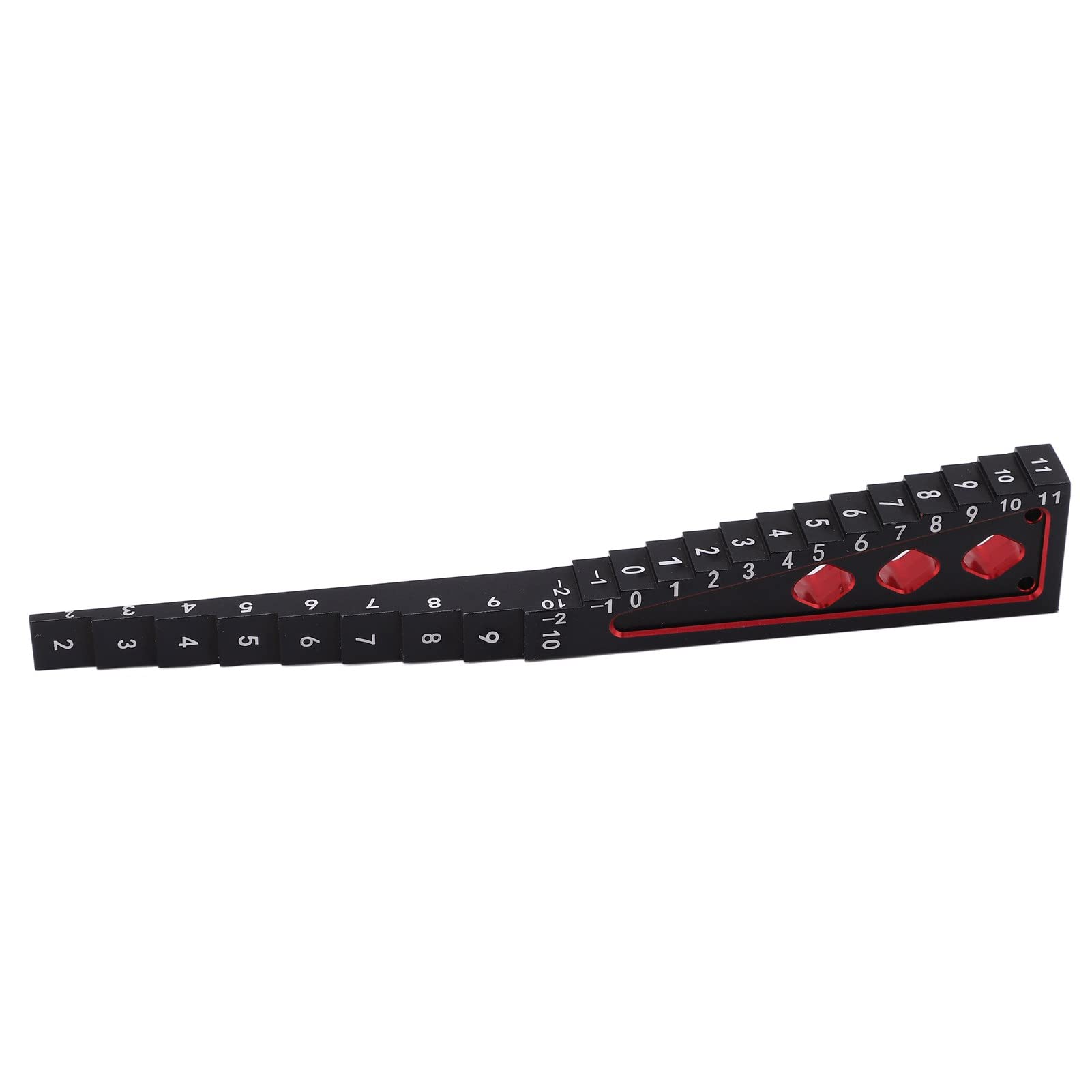 Misuratore di Altezza RC, Precisione Alta, Adatto per Auto RC 1/8 1/10, Lega di Alluminio Nero Rosso, for Modellismo, DIY, Personalizzazione
