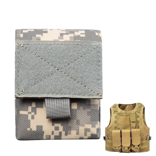 Organizador de Gadgets para Hombre de Nailon 1000D Duradero, 9x8x3.5cm, Ligero y Seguro para teléfono, riñonera para Hombre, Senderismo, Trekking, Ciclismo, Aventuras al Aire Libre