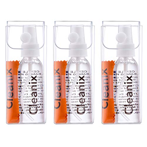 Glasses Cleaner Kit - Alcohol Free (Set of 3) with (3) Microfiber Cloths