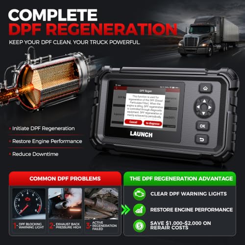 Image of Launch CRP129HD Heavy Duty Truck Scanner with DPF Regen & 7+ Resets