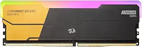 Memória Redragon Solar Desktop Gamer RGB 8GB (1x8GB), DDR4 3600 MHZ, CL16, Preta e Dourada, GM-805