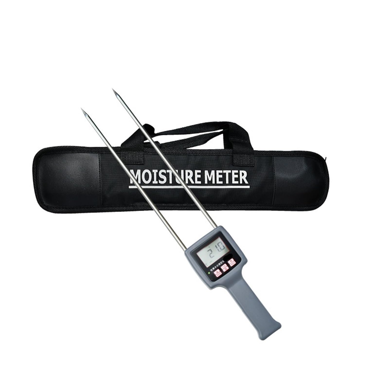 Misuratore di umidità, Misuratore di umidità rapido portatile for foraggio, rilevatore di umidità rapido for paglia, termometro per piante in vaso, giardino