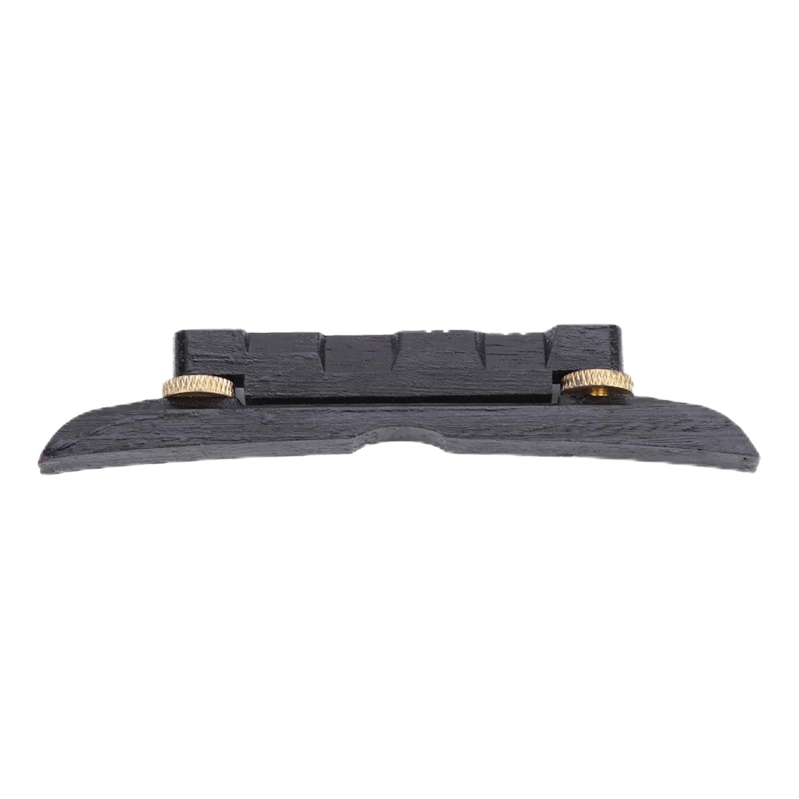 Adjustable Ebony Mandolin Bridge for Sound Transmission for Mandolin Players Ebony Bridge Musical Accessory Black