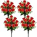 Künstliche Rosen Blumen realistische Seide Rose gefälschte Blumen für Hochzeit nach Hause Tafelaufsätze Partei Friedhof Grab Dekoration (4 Stück, Rot) Hochzeit günstig Kaufen-Künstliche Rosen Blumen realistische Seide Rose gefälschte Blumen für Hochzeit nach Hause Tafelaufsätze Partei Friedhof Grab Dekoration (4 Stück, Rot)
