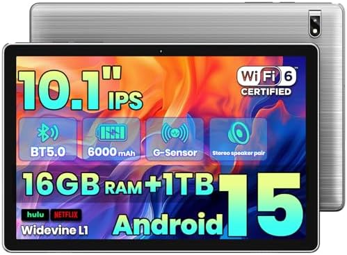 Tablet, 10.1 Inch Android 14 Tablet Octa-Core, 12GB RAM+64GB ROM 1TB Expand, 2+8MP Camera, BT5, Tablets PC 2.4/5G WiFi 6,1080 IPS FHD Screen, Tablets Android Gifts for Men Women