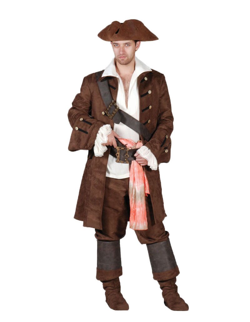 Mens Super Deluxe Buccaneer Pirate Theater Costume