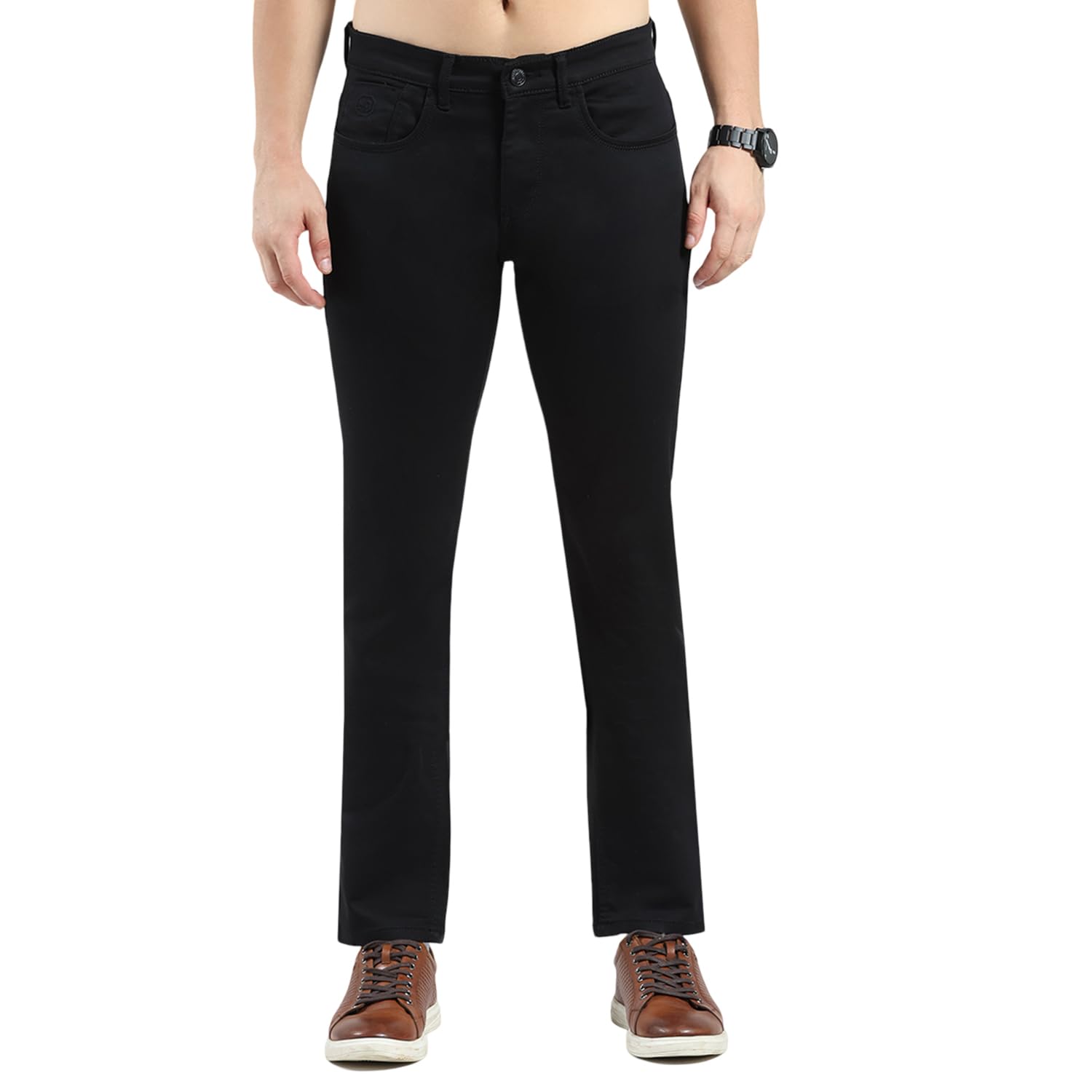 Monte Carlo Men's Adrino Fit Jeans | Solid Pattern | Button Closure with Denim Jeans for Men - Review, Price and Buying Guide
