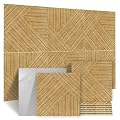 Foritrue Acoustic Wall Panels, 6 Pack Total Size 70.8 x 47.2 Inches Soundproof Wall Panels, Decorative Acoustic Wall Panels, Self-Adhesive Sound Absorbing Panels for Home, Office, Studio
