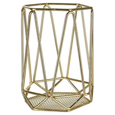 Premier Housewares Vertex Gold Plated Utensil Holder Cover