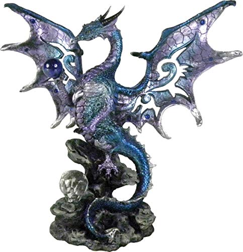 Nemesis Now Blue Dragon Protector None Statue Multicolor Polyresin Drachen,...