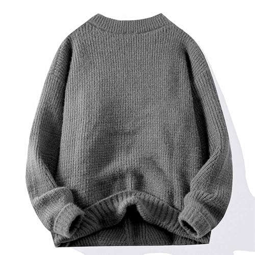 Mens V Neck Texture Sweater Casual Cable Knitted Comforable Breathable Solid Color Fall Winter Ribbed Chunky Sweaters3