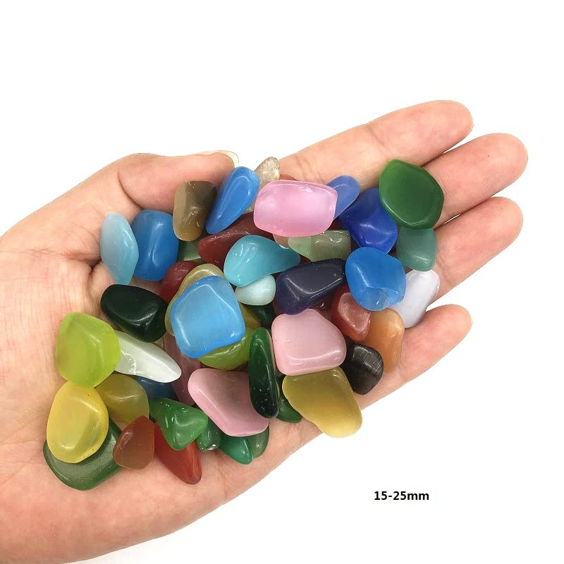 Amazon.co.jp: St 50gカラフルな石のキャンディーカラークォーツ砂利