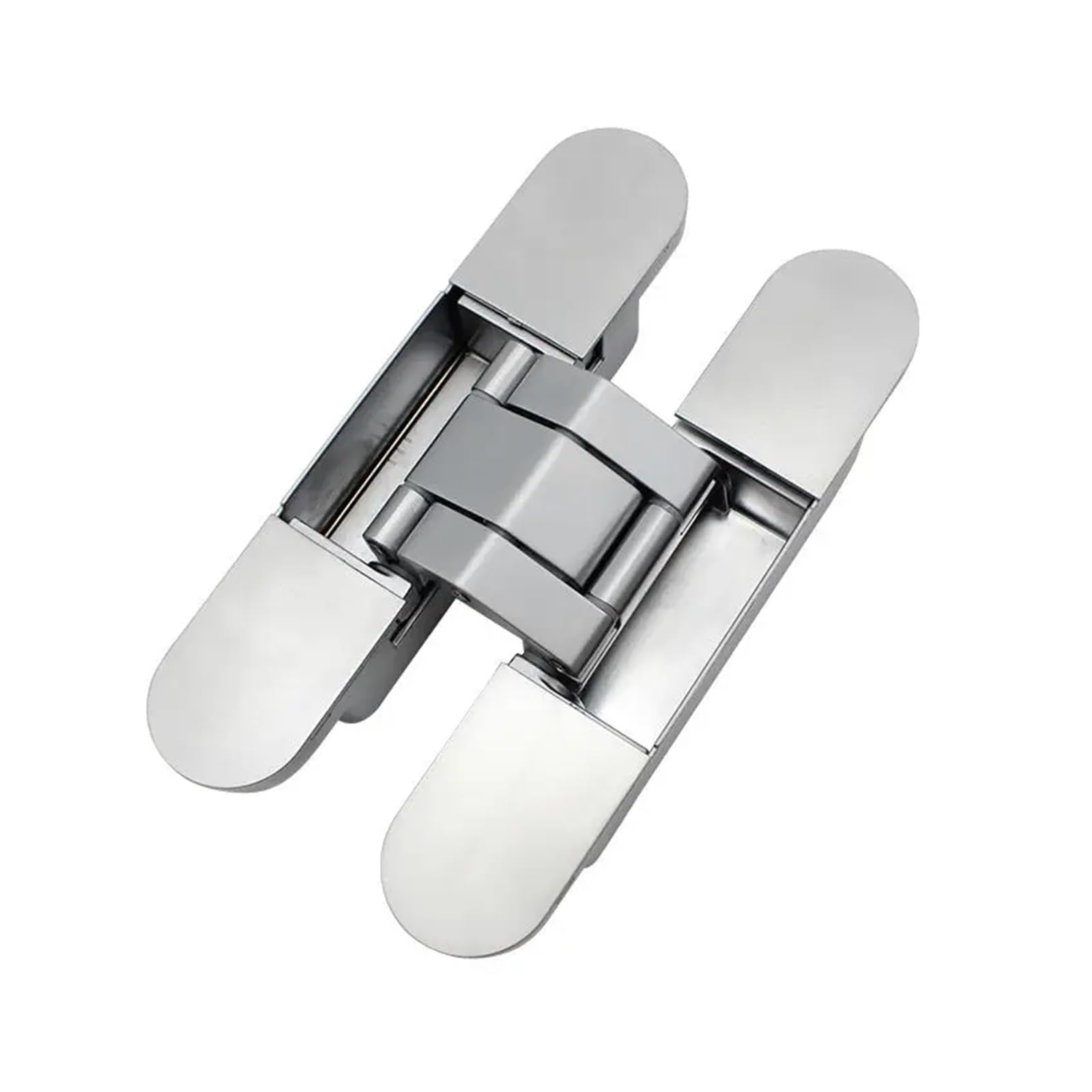 CLEUFWKO 1pcs Wooden Door 180 Degrees Hidden Hinge Home Hardware Wide door spacing Invisible Cross Casement Gate Hinge(WXXCT3-32DP)