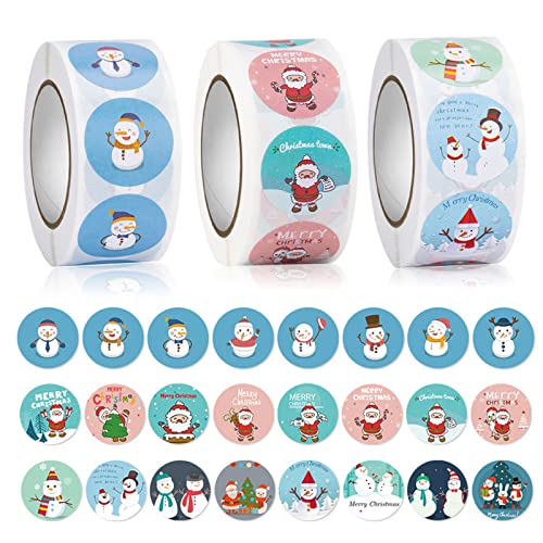 PUDIS 1500枚 ごほうびシール ギフトシール クリスマスシール クリスマス 飾り サンタクロース 雪だるま トナカイ 子供&幼児用 教師褒美学童用ステッカー ご褒美 ラッピング 24柄