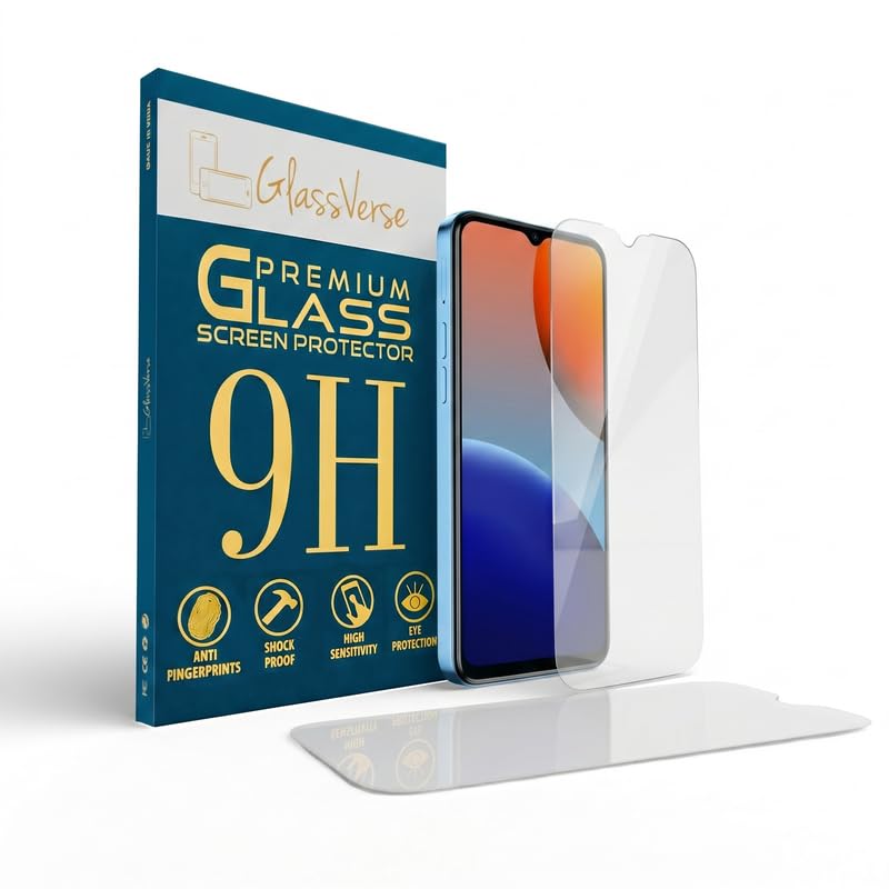 Image of GlassVerse PureView Tempered Glass for Tecno Spark 9 | Crystal Clear, 9H Hardness Screen Protector, Edge to Edge, Case Friendly, Hassle-less Installation Kit Included. (Pack of 2)