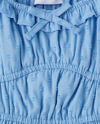 Image of The Children's Place Girls' Casual Ruffle Dress,Short Sleeve