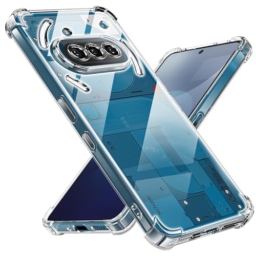 Tentoki für Nothing Phone 3A hülle [Anti-Vergilbung] [Deutsche Material] [Ultra Dünn] handyhülle für Nothing Phone 3a - Durchsichtig