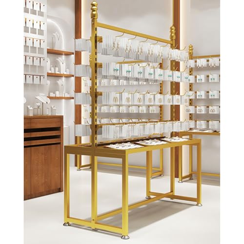 Soporte de exhibición de joyas con estante elegante y versátil para collares 8