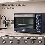 Grunkel Horno eléctrico multifunción de sobremesa de 23L con 3...