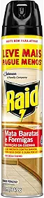 Raid Inseticida Aerosol Mata Baratas e Formigas, Proteção da Cozinha, Elimina Barata e Seus Ovos, 420ml