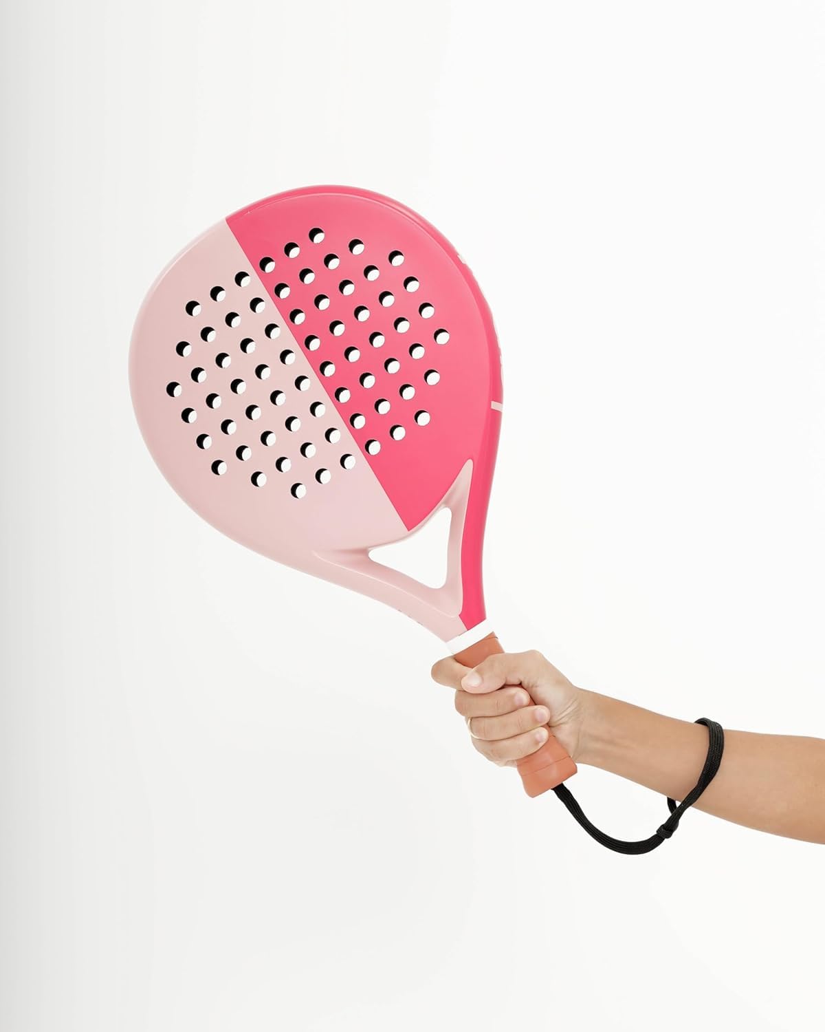 LAPAT - Pala Padel con Superficie de Carbono y Fibra de Vidrio - Raqueta Padel EVA-17 de 360 Gr. Rosa Miami - Palas de Padel con Potencia y Control Equilibrados y Mango Antisudor