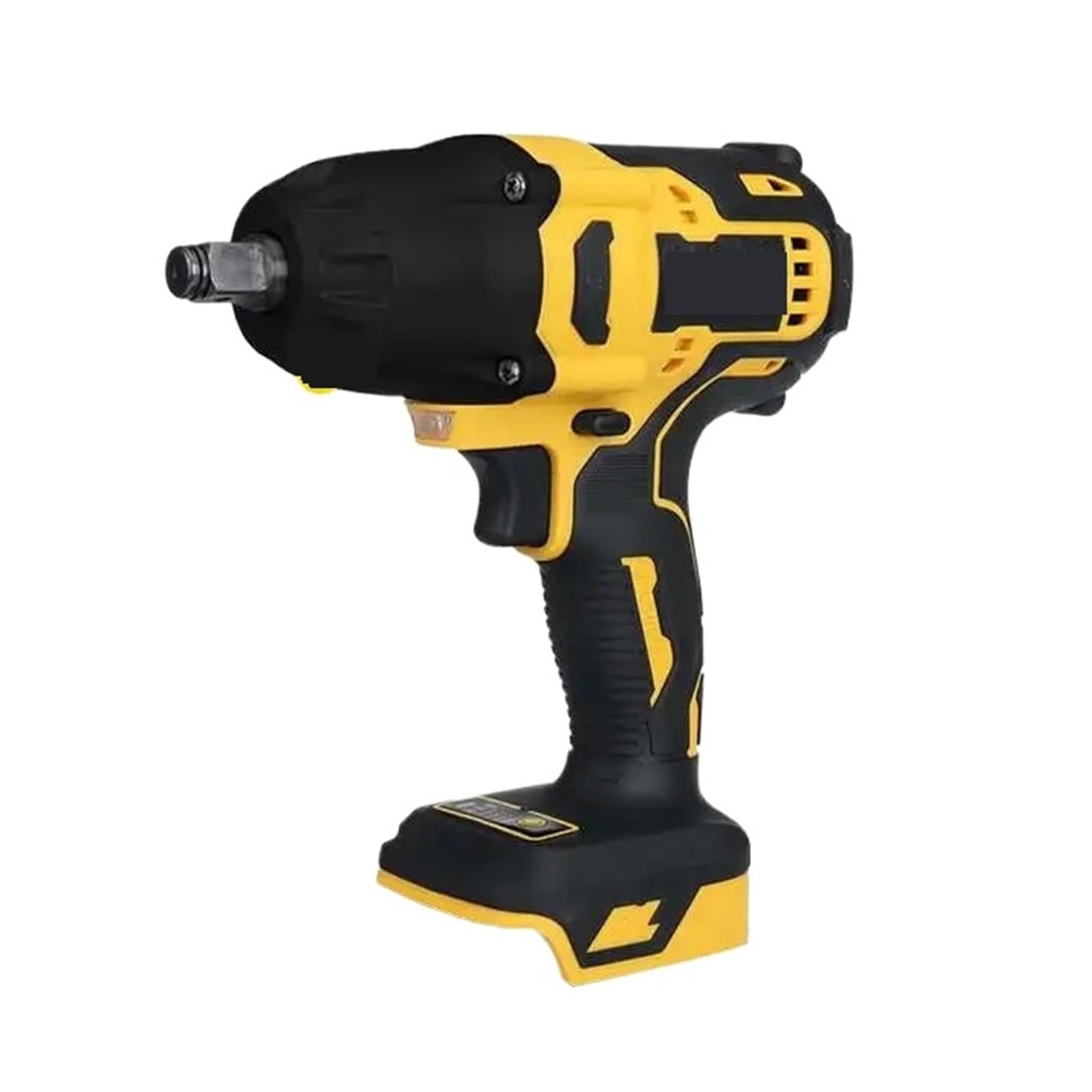 Wkrętarka Udarowa 18V 2000N.m Bezszczotkowy Akumulatorowy Elektryczny Klucz Udarowy Akumulator 1/2 "klucz Wiertarka Elektronarzędzia Kompatybilny Akumulator(Yellow)