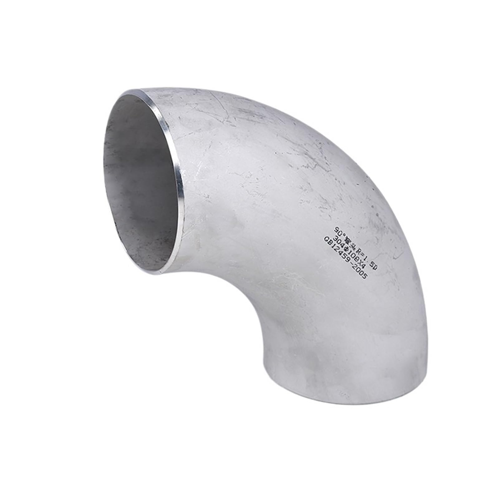 Coude d'emboutissage inox 304 90° à angle droit avec finition décapée - 4