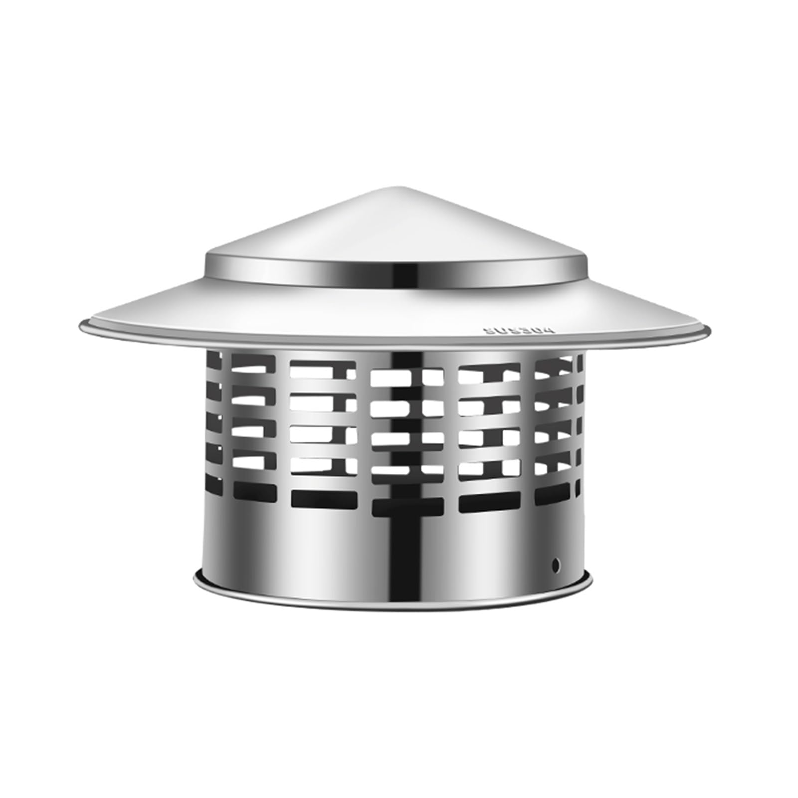 Chimney rain Cap, Round Stainless Steel Roof Chimney Cap, Silver, Multiple Sizes(4in)
