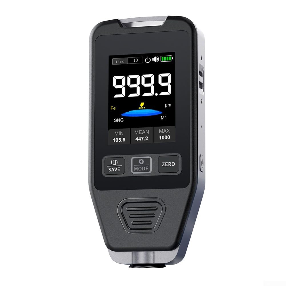 CTG-20 - Misuratore di spessore della vernice automobilistica, misuratore digitale di rivestimento per l'ispezione della vernice della carrozzeria dell'auto, test di controllo qualità