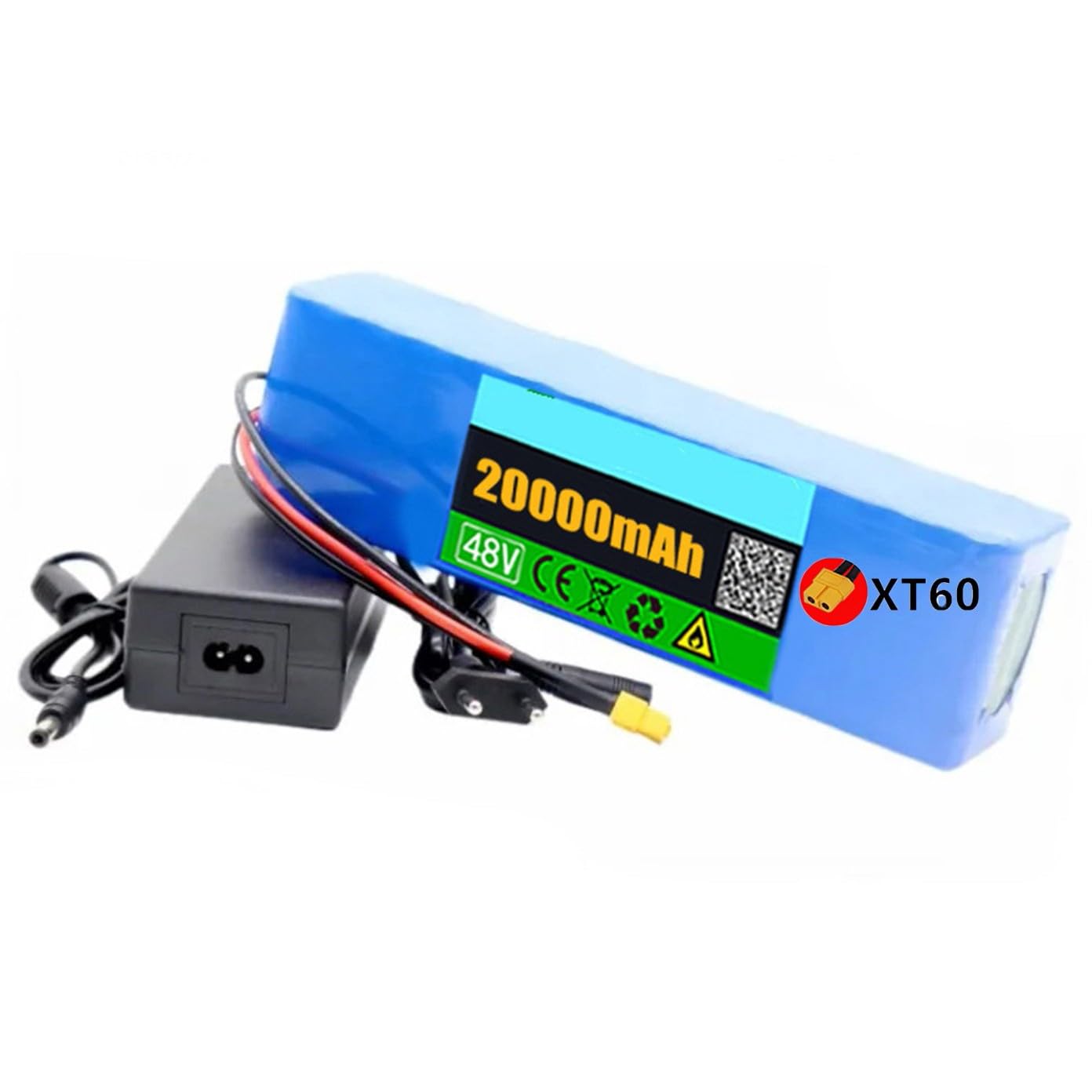 48V 20Ah Elektro Fahrrad Akku 200-1000W Motor Lithium Batterie mit Ladegerät 50A BMS Schutz PVC Battery für Elektro-Roller Scooter