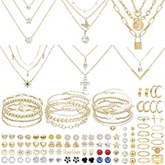 C Gold Jewelry Set