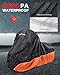 Benlari Upgraded Waterproof Motorcycle Cover with Side Box Compatible with Harley Davidson Touring Models Street Glide/Road Glide/Electra Glide/Honda, Outdoor All Weather Protection (107