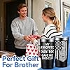 SpenMeta Brother Gifts from Sister - Funny Christmas Birthday Gifts for Brothers Adult - Best Brother Ever Gift - 20oz My Favorite Sister Gave Me This Cup