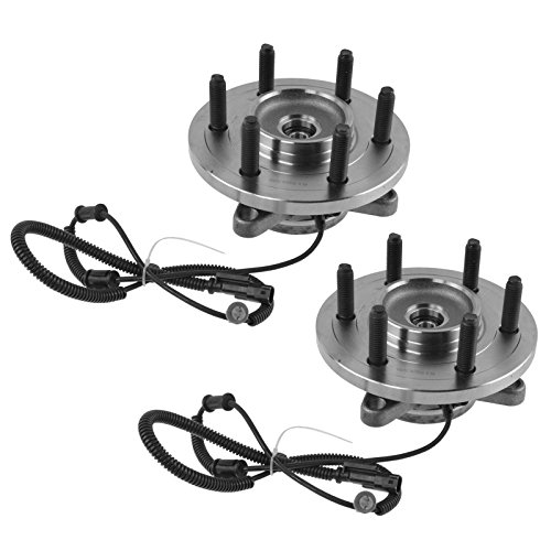 Image of TRQ Wheel Bearing and Hub Assembly Set for 2011-2014 Ford Expedition | for 2010-2014 Ford F-150 2011-2014 Lincoln Navigator 4WD AWD Driver and Passenger Side with 6 Lug Wheels