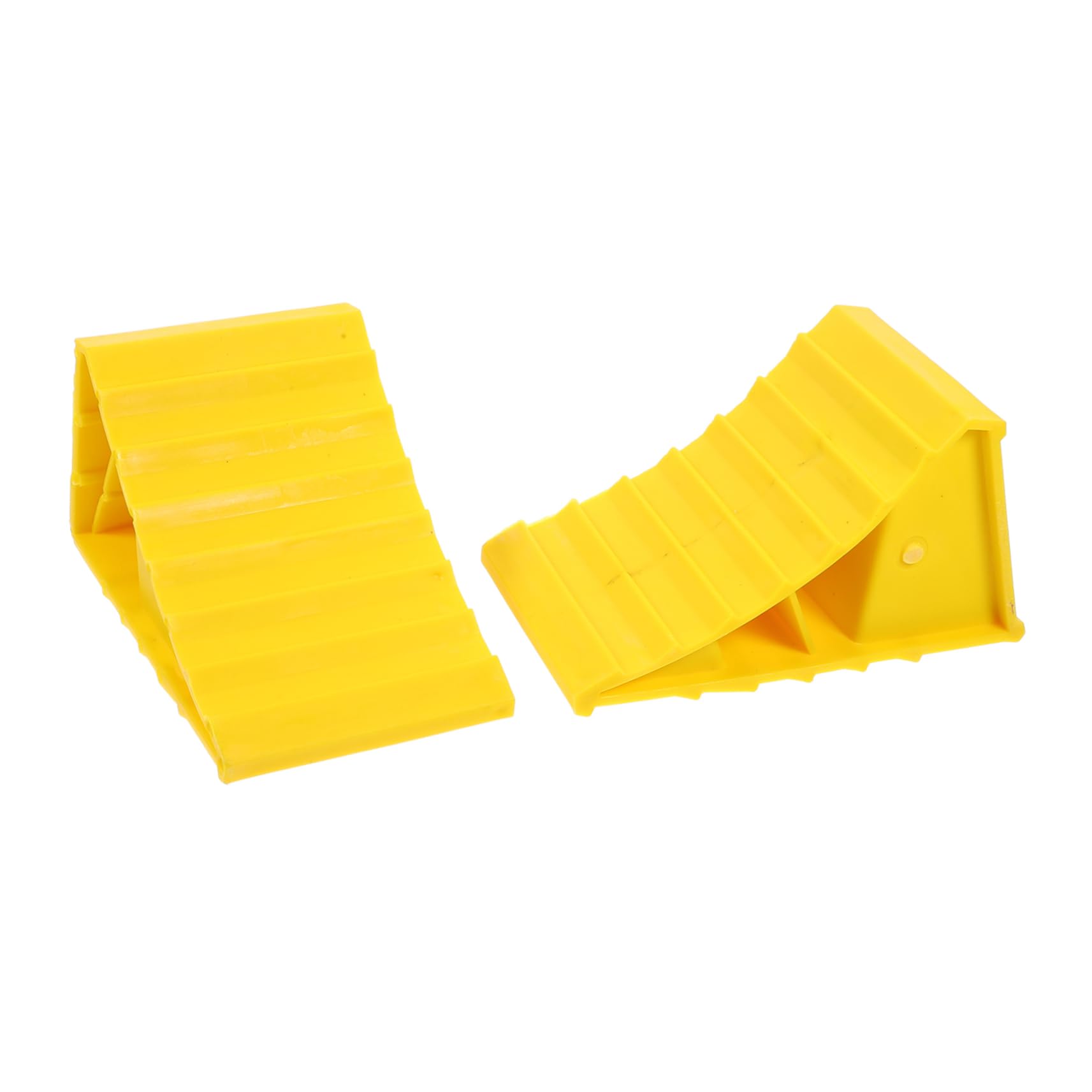 Ciieeo 5 Series Cuña De Neumático RV Calzo De Rueda Pesado Universal Se Detiene Deber Campistas Accesorios Largo Caravanas Almohadillas Cuñas para Ruedas Cámping Abs Amarillo 2 Piezas X 5