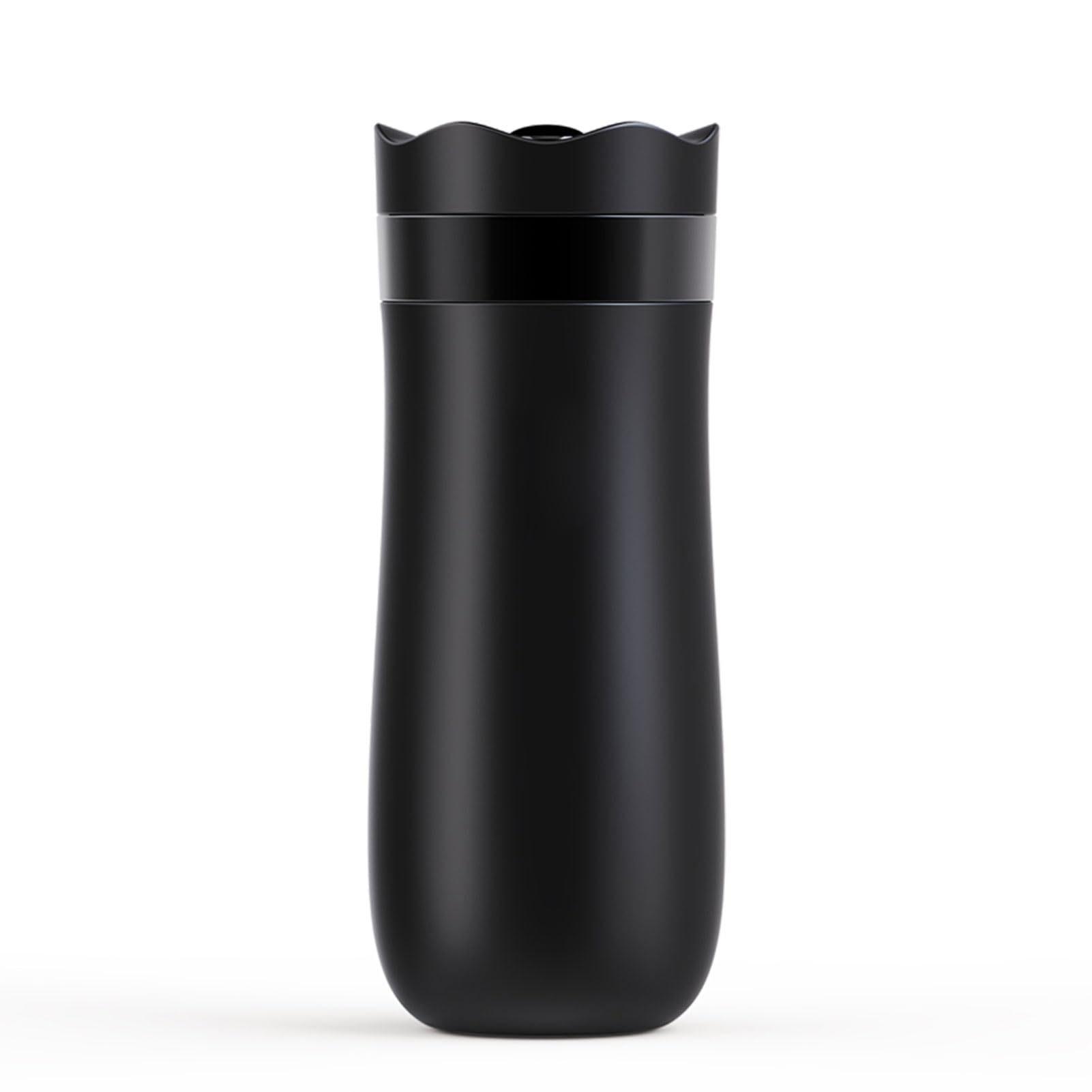 Pressa Francese da Viaggio in Acciaio Inox 320ml, Tazza Termica 8 | Caffettiera sottovuoto a doppia parete, coperchio a prova di perdite, per campeggio