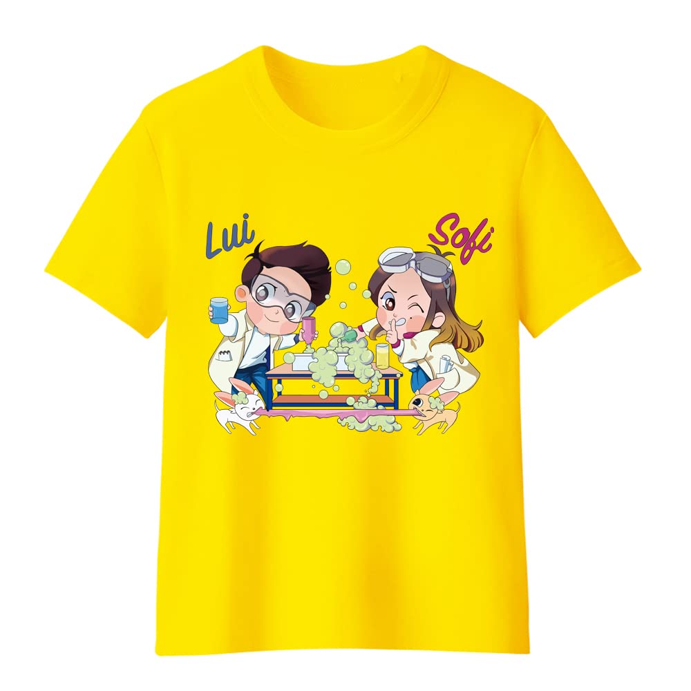 JULGIRL T-Shirt Maglietta a Naniche Corte in Cotone per Ragazze Maglietta per Mambini Morbida Tee Scollo Rotondo