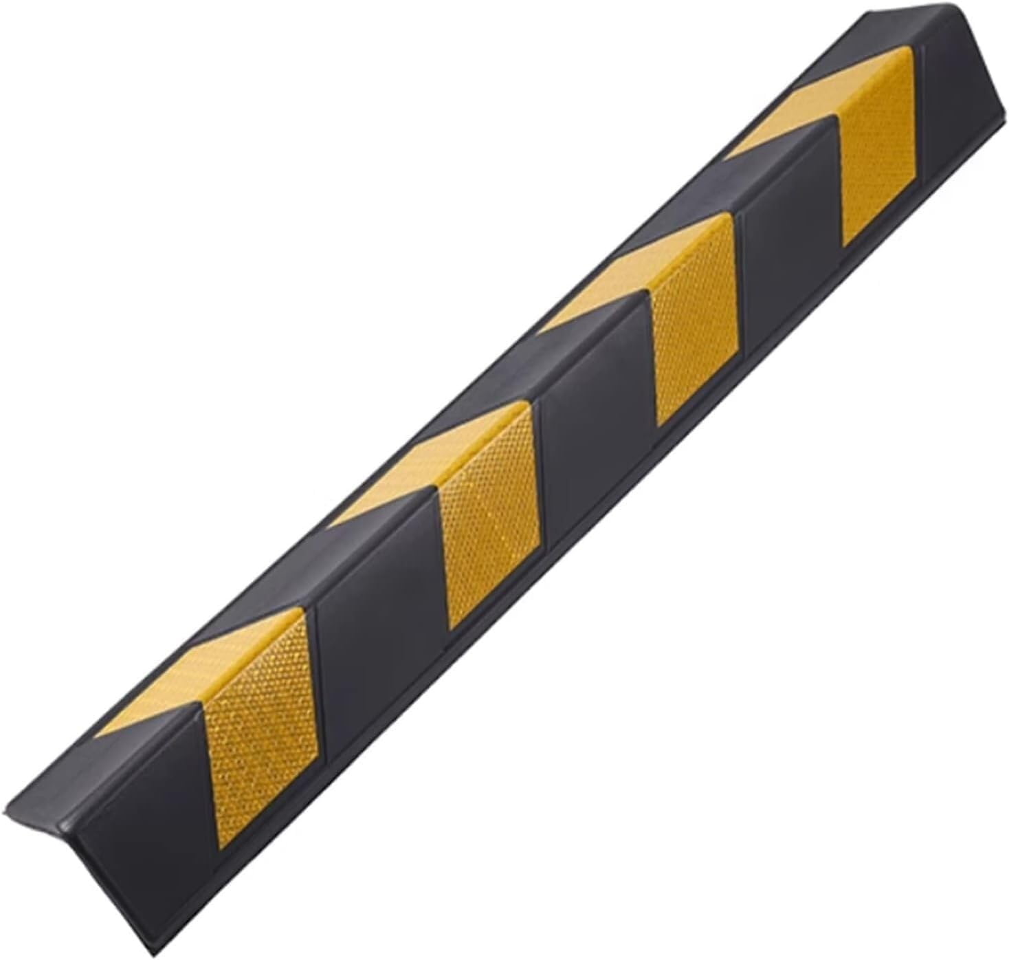 HCZKIUJY Reflective Corner Guard Bollard for Parking Garage Warehouse Floor Protection (Black 16pcs)